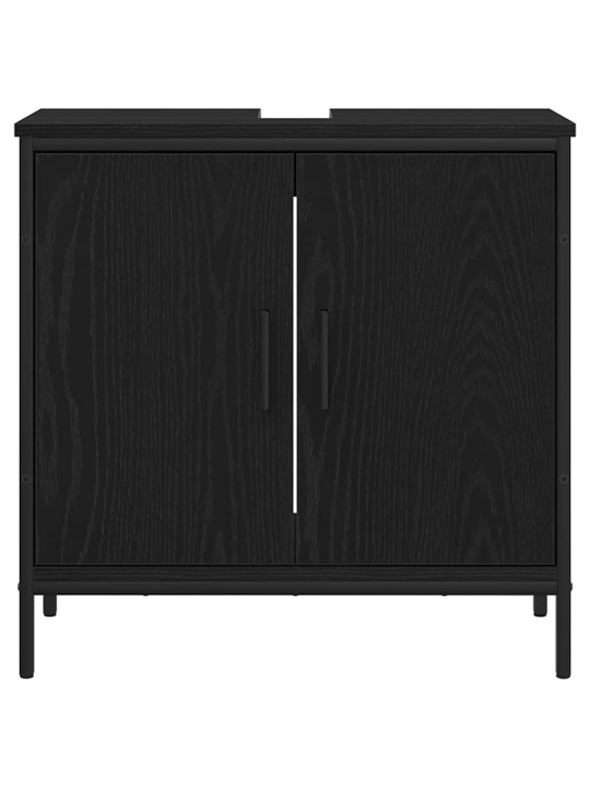 Vannas istabas mēbeļu komplekts 4 pcs melna 33 x 33 x 185.5 cm