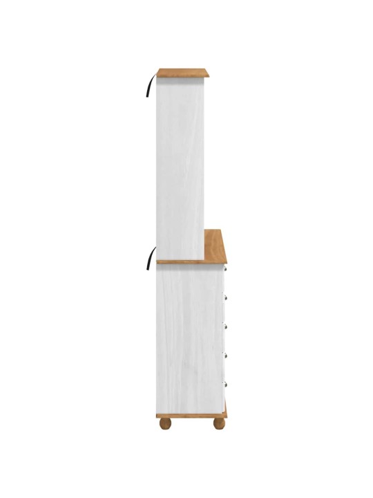 Pūķis askim balts 91 x 40 x 200.5 cm priedes masīvkoks