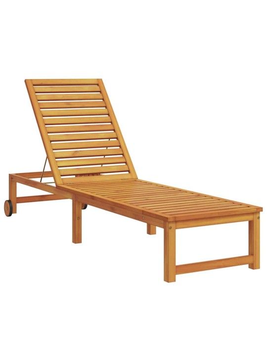 Sauļošanās krēsls 2-persona 2 pcs brūna 53 x 202 x 89cm