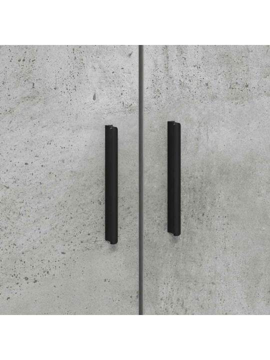 Gultas ar uzglabāšanas vietu betona pelēka 100 x 200 cm