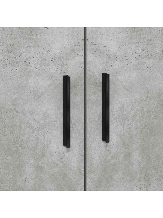 Gultas ar uzglabāšanas vietu betona pelēka 80 x 200 cm