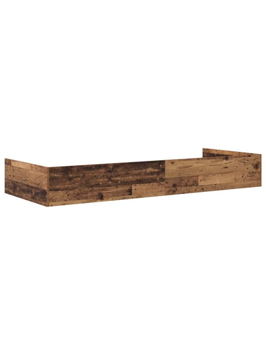 Gultas ar uzglabāšanas vietu vecs koks 100 x 200 cm inženierijas koks