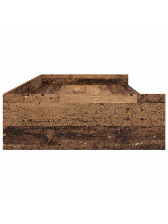 Gultas ar uzglabāšanas vietu vecs koks 100 x 200 cm inženierijas koks