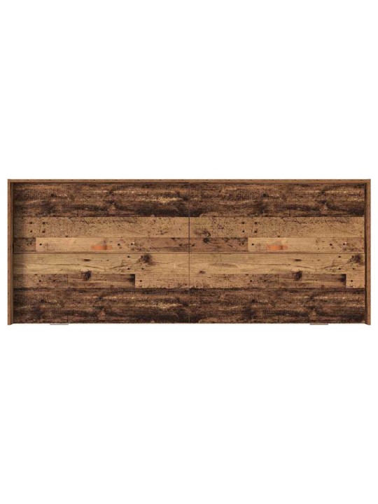 Gultas ar uzglabāšanas vietu vecs koks 100 x 200 cm inženierijas koks