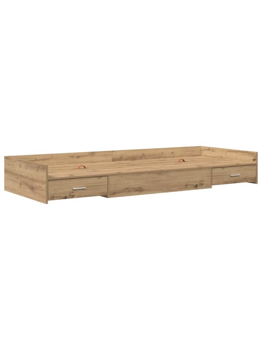 Gultas ar uzglabāšanas vietu ar atvilktni artisānā ozols 100 x 200 cm