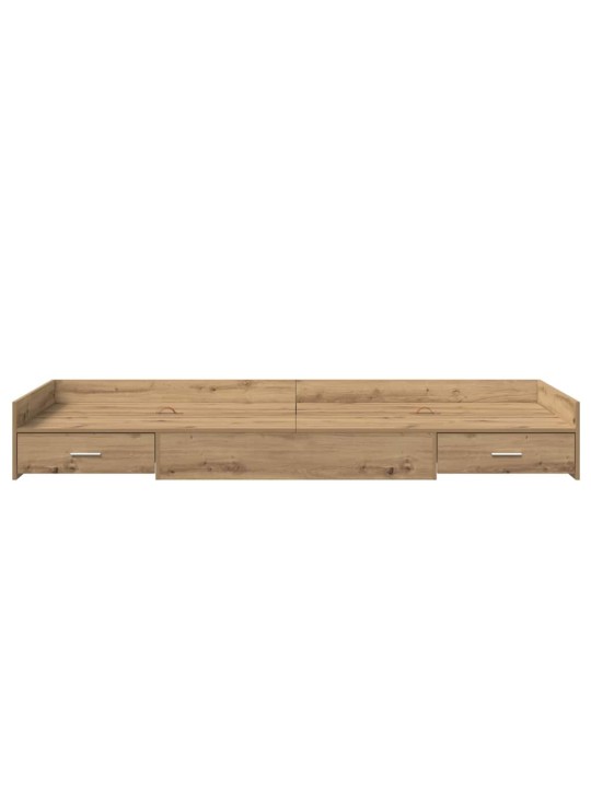 Gultas ar uzglabāšanas vietu ar atvilktni artisānā ozols 100 x 200 cm