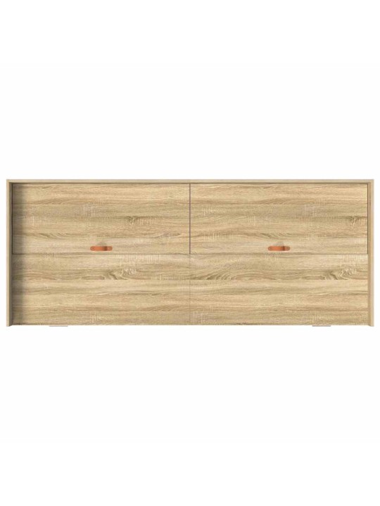 Gultas ar uzglabāšanas vietu ar galvas klāju sonoma ozols 80 x 200 cm