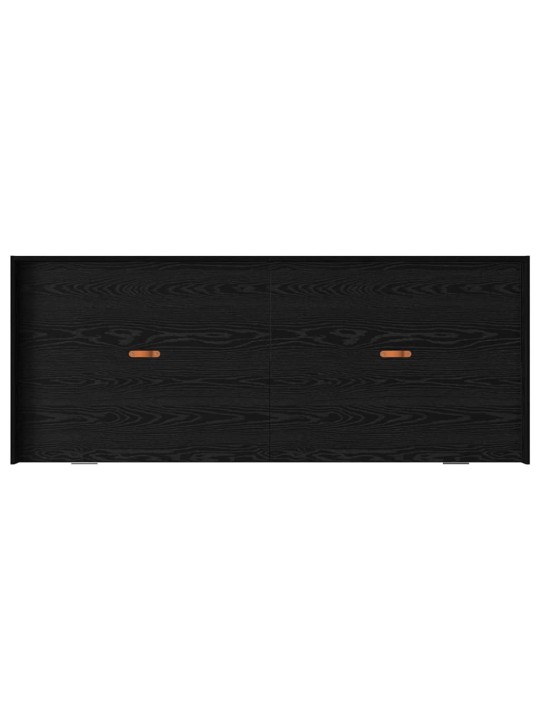 Gultas ar uzglabāšanas vietu ar atvilktni melns ozolkoks 80 x 200 cm