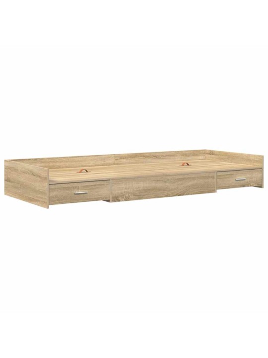 Gultas ar uzglabāšanas vietu ar galvas klāju sonoma ozols 80 x 200 cm
