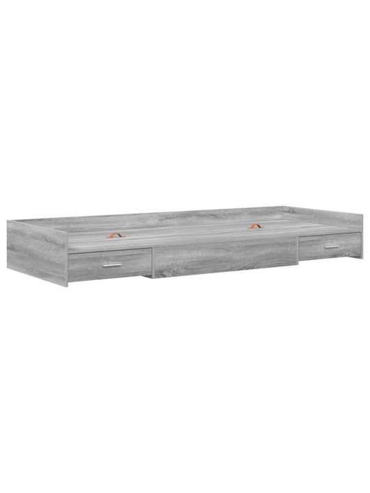 Gultas ar uzglabāšanas vietu ar atvilktni pelēks sonoma 80 x 200 cm