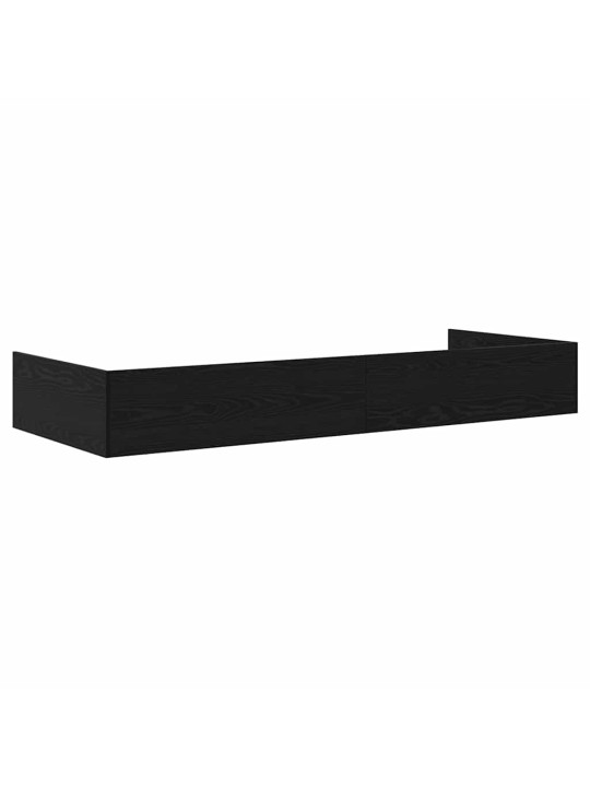 Gultas ar uzglabāšanas vietu ar atvilktni melns ozolkoks 75 x 190 cm