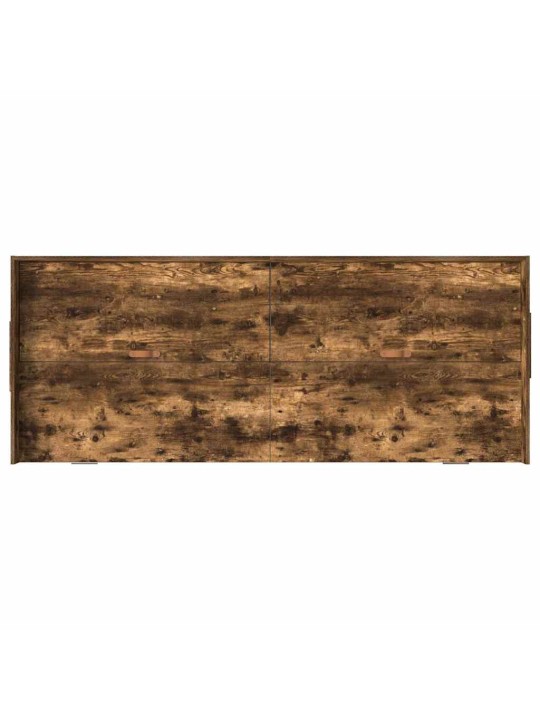 Gultas ar uzglabāšanas vietu ar galvas klāju dūmaka ozols 75 x 190 cm