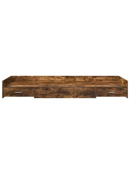 Gultas ar uzglabāšanas vietu vecs koks 75 x 190 cm inženierijas koks