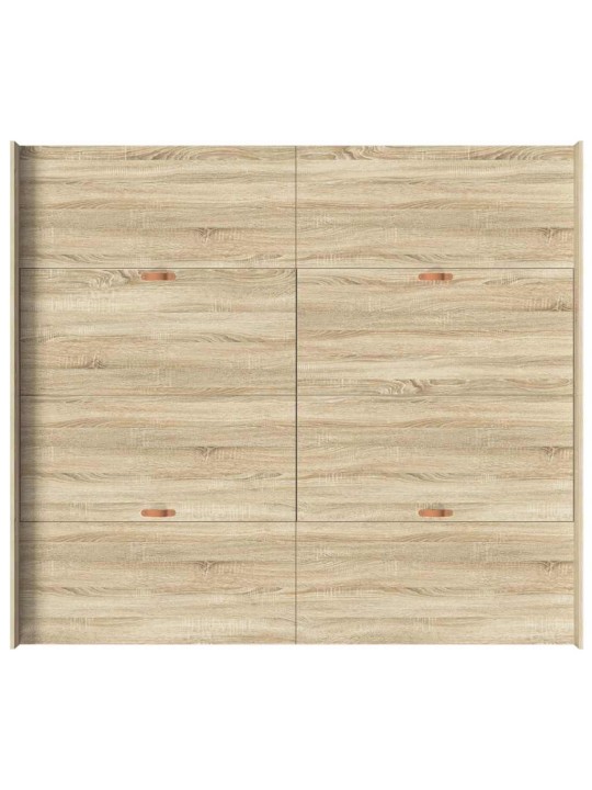 Gultas ar uzglabāšanas vietu sonomas ozola 200 x 200 cm