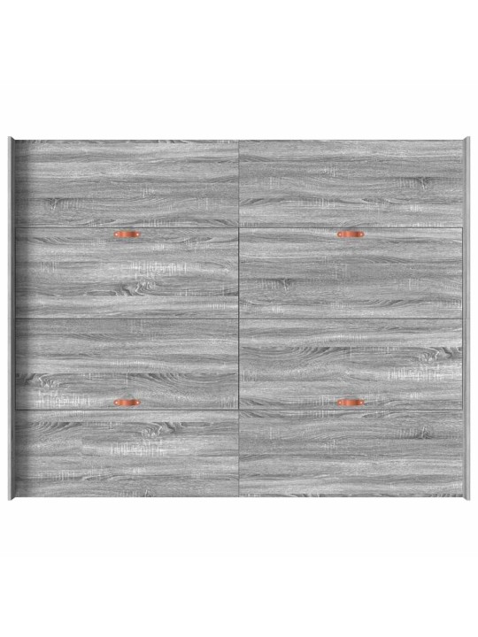 Gultas ar uzglabāšanas vietu pelēka sonomas ozola 140 x 200 cm
