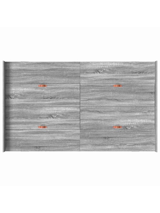 Gultas ar uzglabāšanas vietu pelēka sonomas ozola 120 x 200 cm