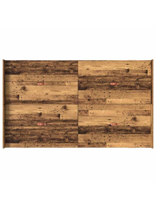 Gultas ar uzglabāšanas vietu vecs koks 120 x 200 cm