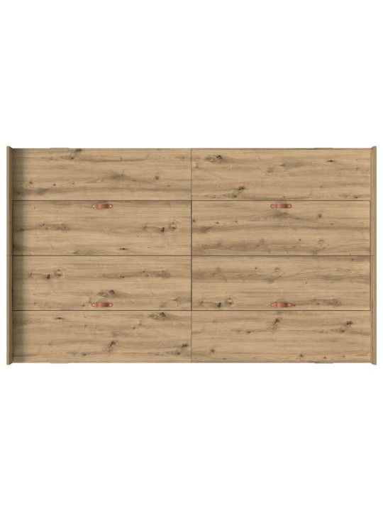 Gultas ar uzglabāšanas vietu amatnieku ozola 120 x 200 cm