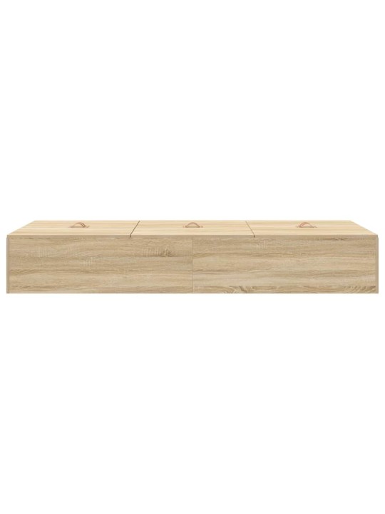 Gultas rāmis sonomas ozola 200 x 90 x 31.5 cm inženierijas koks