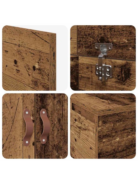 Gultas rāmis vecs koks 200 x 90 x 31.5 cm inženierijas koks