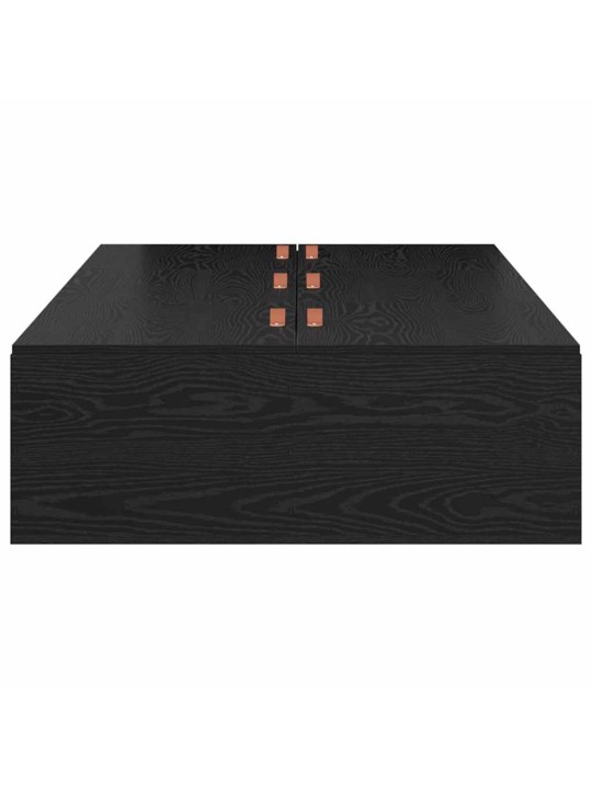 Gultas rāmis melns ozols 200 x 100 x 31.5 cm inženierijas koks