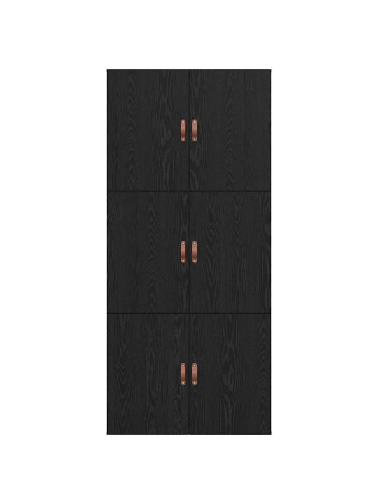 Gultas rāmis melns ozols 200 x 100 x 31.5 cm inženierijas koks