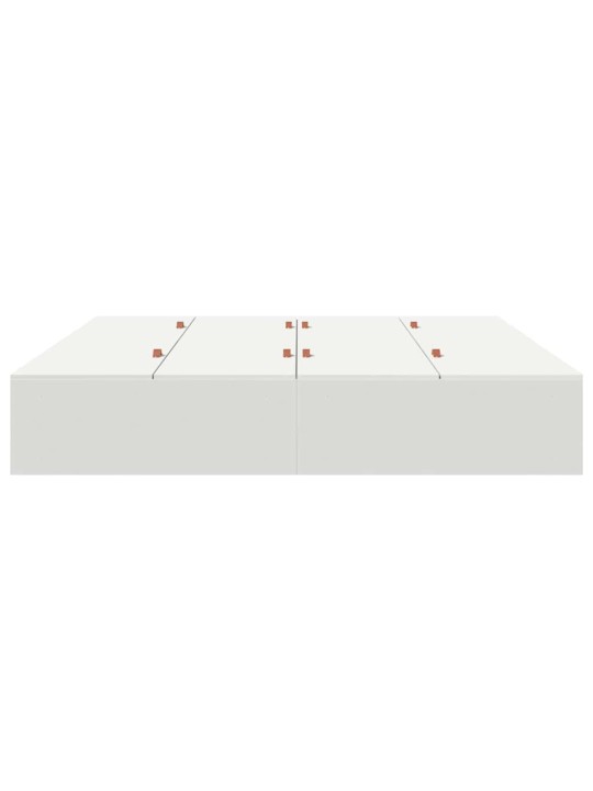 Gultas rāmis balts 200 x 200 x 31.5 cm inženierijas koks