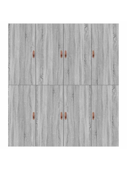 Gultas rāmis pelēka sonomas ozola 200 x 200 x 31.5 cm