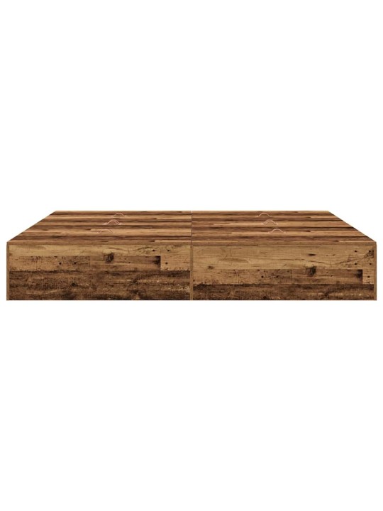 Gultas rāmis vecs koks 200 x 200 x 31.5 cm inženierijas koks