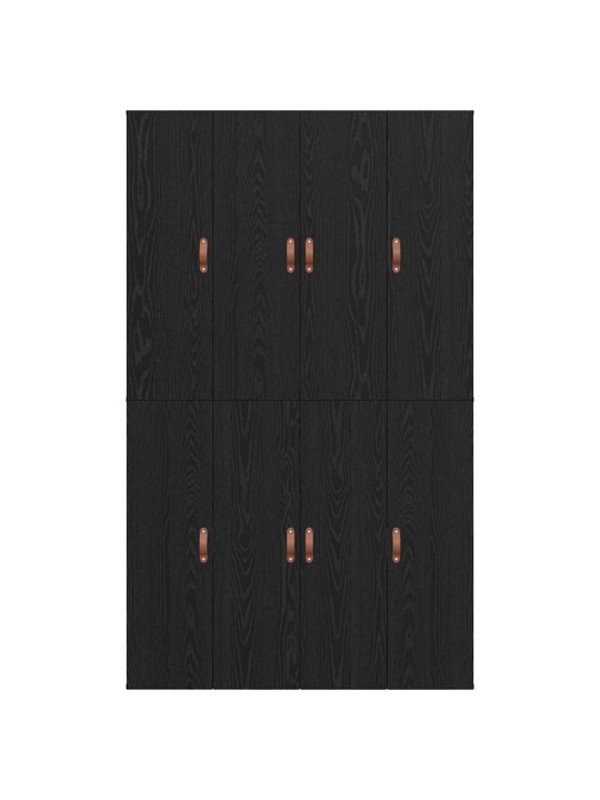 Gultas rāmis melns ozols 200 x 120 x 31.5 cm inženierijas koks