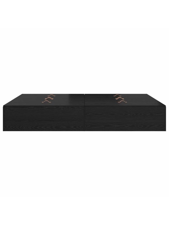 Gultas rāmis melns ozols 200 x 140 x 31.5 cm inženierijas koks