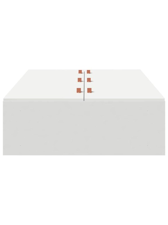 Gultas rāmis balts 190 x 90 x 31.5 cm inženierijas koks