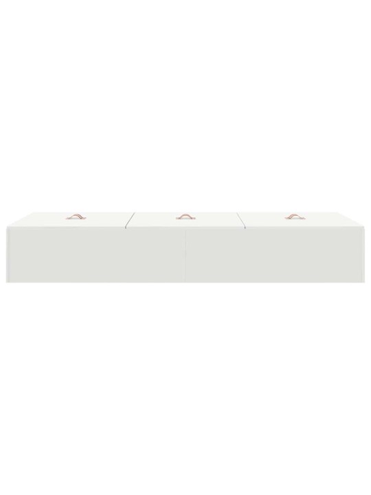 Gultas rāmis balts 190 x 90 x 31.5 cm inženierijas koks