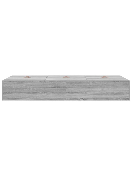 Gultas rāmis pelēka sonomas ozola 190 x 90 x 31.5 cm