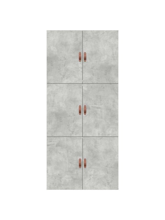 Gultas rāmis betona pelēka 190 x 75 x 31.5 cm inženierijas koks