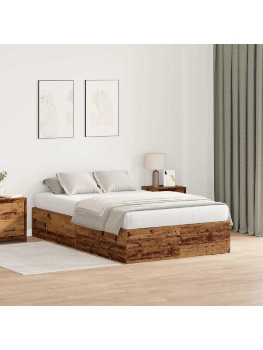 Gultas rāmis vecs koks 190 x 120 x 31.5 cm inženierijas koks