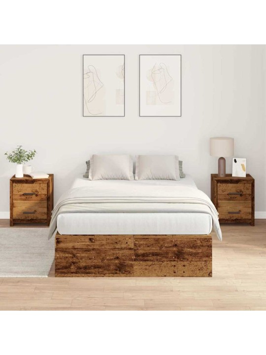 Gultas rāmis vecs koks 190 x 120 x 31.5 cm inženierijas koks