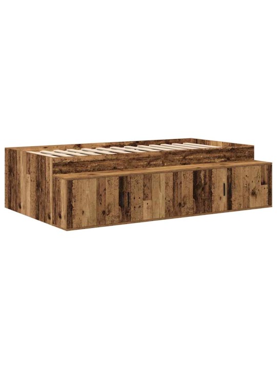 Gultas ar uzglabāšanas vietu vecs koks 234 x 103 x 53.5 cm