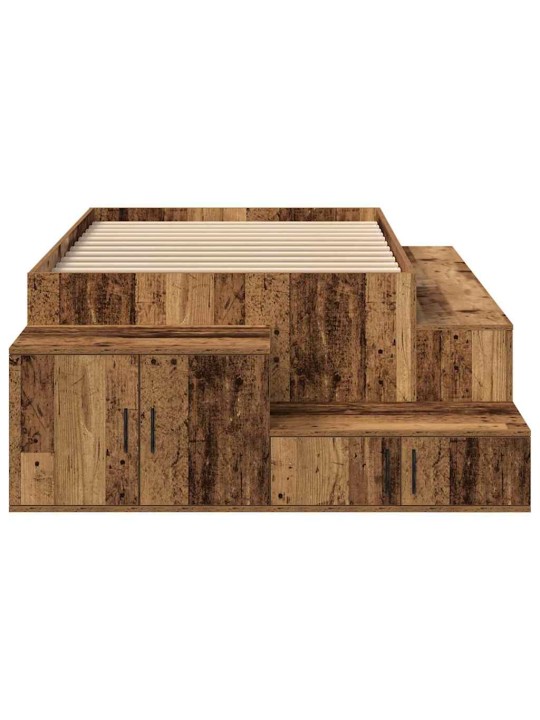 Gultas ar uzglabāšanas vietu vecs koks 234 x 103 x 53.5 cm