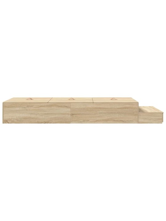 Gultas ar uzglabāšanas vietu sonoma ozols 236.5 x 90 x 31.5 cm