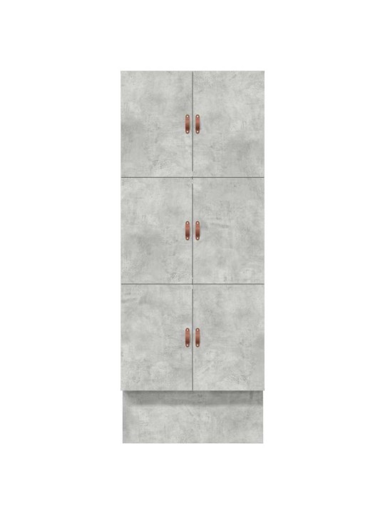 Gultas ar uzglabāšanas vietu betona pelēks 236.5 x 90 x 31.5 cm