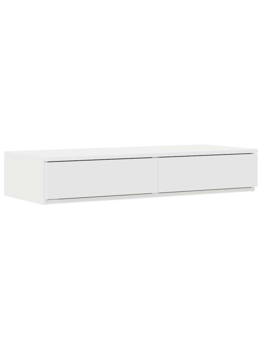 Gultas ar uzglabāšanas vietu balts 236.5 x 90 x 31.5 cm