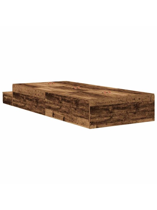 Gultas ar uzglabāšanas vietu vecs koks 236.5 x 100 x 31.5 cm