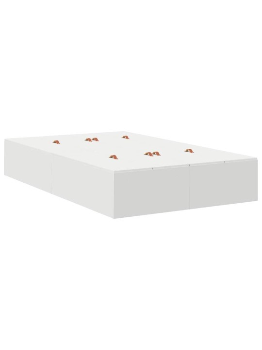 Gultas ar uzglabāšanas vietu balts 236.5 x 120 x 31.5 cm