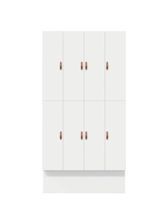 Gultas ar uzglabāšanas vietu balts 236.5 x 120 x 31.5 cm