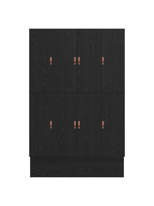 Gultas ar uzglabāšanas vietu melns ozols 236.5 x 150 x 31.5 cm