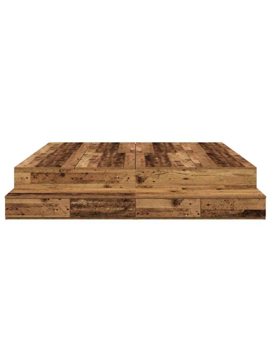 Gultas ar uzglabāšanas vietu vecs koks 236.5 x 180 x 31.5 cm