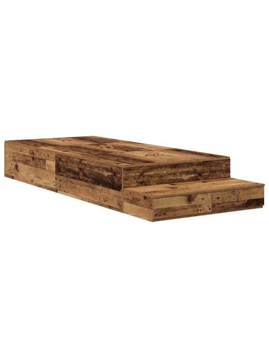 Gultas ar uzglabāšanas vietu vecs koks 226.5 x 90 x 31.5 cm