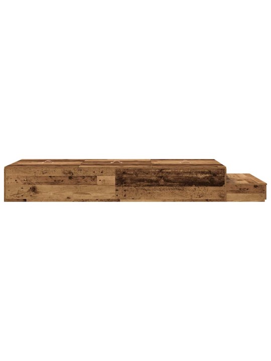 Gultas ar uzglabāšanas vietu vecs koks 226.5 x 90 x 31.5 cm