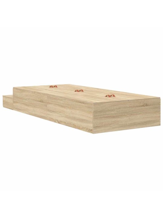 Gultas ar uzglabāšanas vietu sonoma ozols 226.5 x 75 x 31.5 cm
